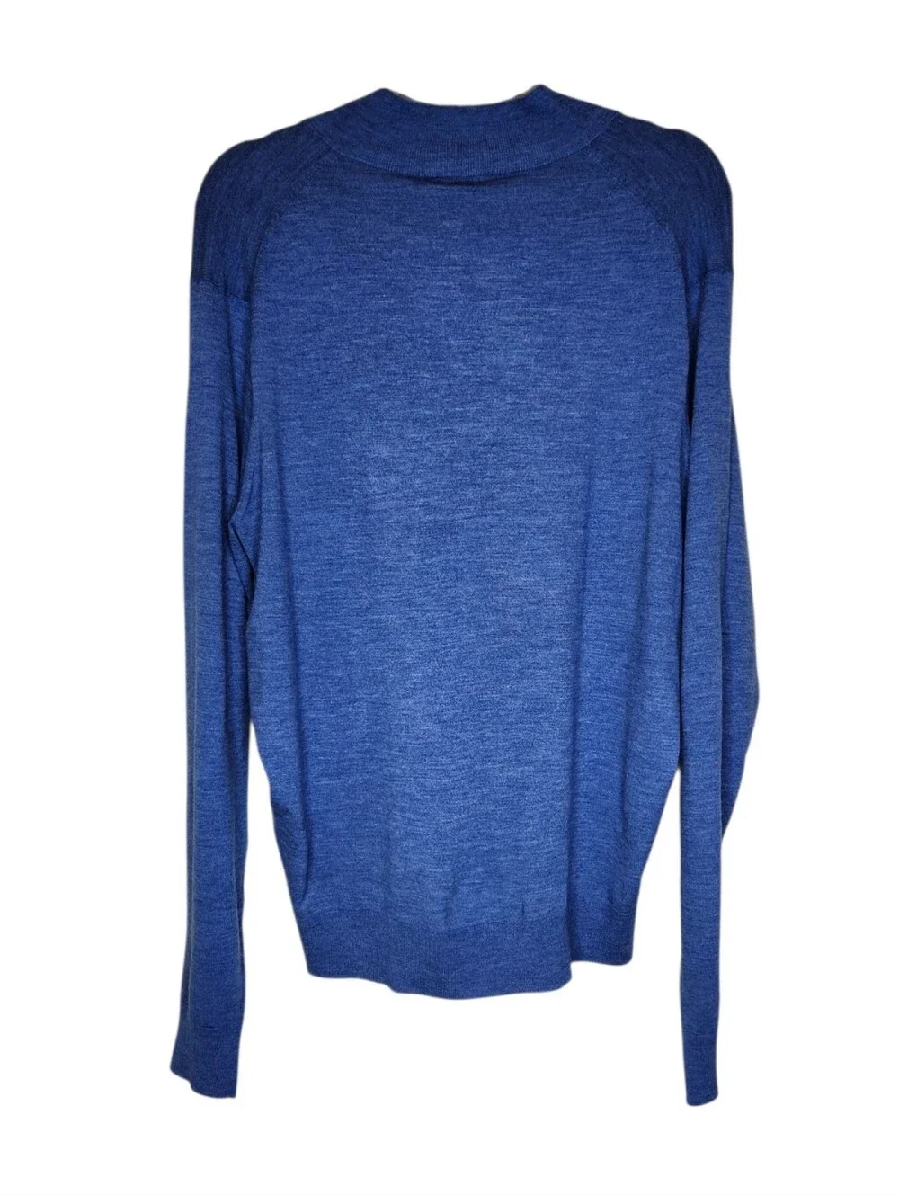 NEW Peter Millar Crown Crafted Merino Wool Blend 1/2 Zip Sweater Blue Size L